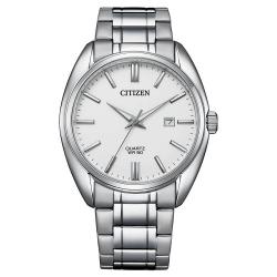 CITIZEN BI5100-58A MEN’S WHITE DIAL SILVER BRACELET QUARTZ DRESS WATCH - deluxe.com.ng