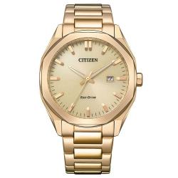 CITIZEN MEN’S BM7603-82P ECO-DRIVE QUARTZ WATCH WITH GOLD-TONE STAINLESS STEEL BRACELET - deluxe.com.ng