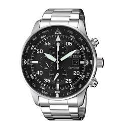 CITIZEN CA0690-88E MEN’S ECO-DRIVE BLACK DIAL CHRONOGRAPH BRACELET WATCH - deluxe.com.ng