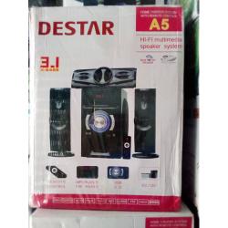 DESTAR  HI-FI MULTIMEDIA SPEAKER SYSTEM A5 (3.1 X-BASS) - deluxe.com.ng