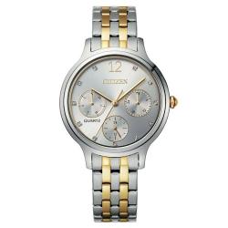 CITIZEN ED8184-51A WOMEN’S MOP DIAL TWO TONE BRACELET DRESS WATCH - deluxe.com.ng