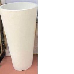 EXQUISITE WHITE V-SHAPED FLOWER POT (PEGLO) - DELUXE.COM.NG