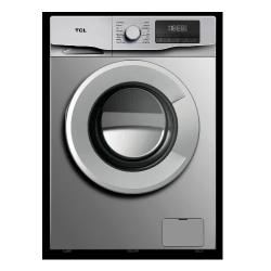 TCL WASHING MACHINE | TCL F606FLS 6KG Front Load Automatic Washing Machine| Silver Colour - deluxe.com.ng