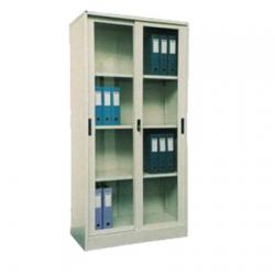 Metal Full-Height Glass Door Cupboard  