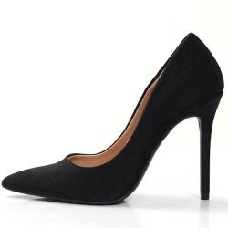 WOMEN'S HIGH STYLED BLACK HIGH HEEL SHOE (AVAILABLE IN ALL SIZES) 