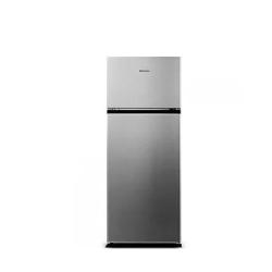 HISENSE DOUBLE DOOR REFRIGERATOR | 205 LITRE | LOW NOISE | ENVIRONMENT-FRIENDLY TECHNOLOGY | R600 GAS | DARK SILVER COLOUR - REF 205DR - deluxe.com.ng