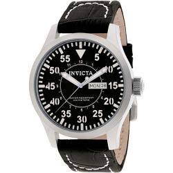 INVICTA 11184 MEN’S SPECIALTY MULTIFUNCTION BLACK DIAL LEATHER WATCH - Deluxe.com.ng