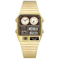 CITIZEN JG2103-72X MEN’S ANA-DIGI TEMP REPRODUCTION MODEL GOLD SMALL WATCH- deluxe.com.ng