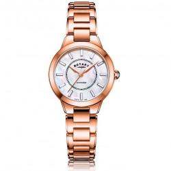 ROTARY LB05379/41 WOMEN’S KENSINGTON ROSE GOLD MOP DIAL MEDIUM WATCH