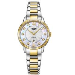 ROTARY LB05426/07/D WOMEN’S CAMBRIDGE DIAMOND SET TWO-TONE WATCH