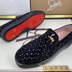 LOUBOUTIN ELEGANT BLACK CASUAL DESIGNED SHOE