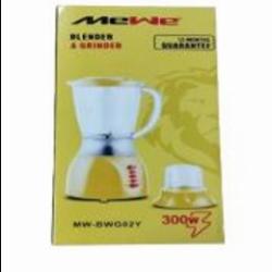 Mewe 1.5L Blender & 300ML Grinder Jar - MW-BWG02Y - deluxe.com.ng