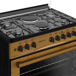 MAXI Gas Cooker 60*90 (4 + 2 ) WOOD - deluxe.com.ng