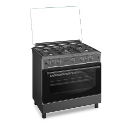 MAXI Gas Cooker 5 Gas Style 60*90 5B INOX | Oven Burner UP and Down - deluxe.com.ng