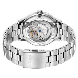  CITIZEN NK0009-82L MEN’S MECHANICAL CLASSIC BLUE DIAL SILVER BRACELET WATCH - deluxe.com.ng