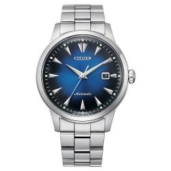  CITIZEN NK0009-82L MEN’S MECHANICAL CLASSIC BLUE DIAL SILVER BRACELET WATCH - deluxe.com.ng