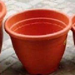 ORANGE EXTERNAL PLASTIC FLOWER POTS () (PEGLO) - DELUXE.COM.NG