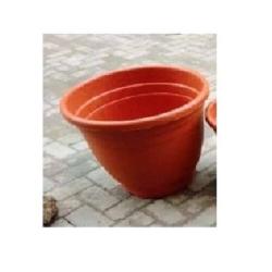 ORANGE EXTERNAL PLASTIC FLOWER POTS (PEGLO) - DELUXE.COM.NG