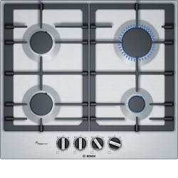 BOSCH -Serie | 6 60 cm, gas hob with integrated controls, Stainless steel  - deluxe.com.ng