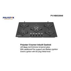 POLYSTAR 8MM 5 GAS BURNER TEMPERED GAS HUB – PV-HB5G5848 - deluxe.com.ng