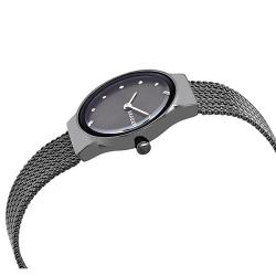 SKAGEN SKW2700 WOMEN’S FREJA DARK GRAY STEEL-MESH SMALL WATCH - Deluxe.com.ng