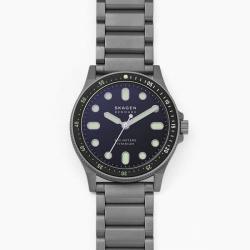  SKAGEN SKW6671 MEN’S FISK BLACK DIAL GRAY TITANIUM WATCH