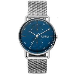 SKAGEN SKW6690 MEN’S HORIZONT MULTIFUNCTION SILVER-TONE STAINLESS STEEL MESH WATCH