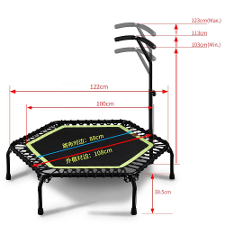 GATEGOLD TP108 Pro Trampoline with handle (Diameter 108cm) - deluxe.com.ng