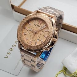 VERSACE EXCLUSIVE DESIGNERS WRISTWATCH GOLDEN CHAIN | DATE (SAWW) - DELUXE.COM.NG