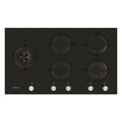 Ariston Hob Cooker |  90cm, Built-in Gas-On-Glass Hob – AGS92S/BK - deluxe.com.ng