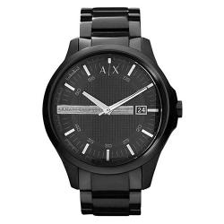 ARMANI EXCHANGE AX2104 MEN’S HAMPTON BLACK DIAL, BLACK BRACELET WATCH