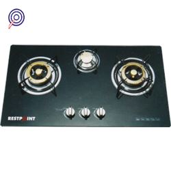 Restpoint Built In 3 Gas Burner Cooker RC-60E - deluxe.com.ng 