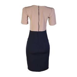 Coco Cross Contrast Peplum Dress