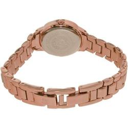 ANNE KLEIN AK/1492MPRG WOMEN’S CRYSTAL ACCENTED ROSE GOLD-TONE BRACELET WATCH 