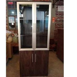 QUALITY DESIGNED WOODEN CABINET WITH GLASS - AVAILABLE (MOBIN) - deluxe.com.ng