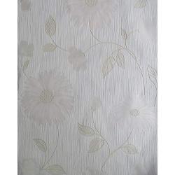 CREAM FLOWERED WALLPAPER - BEL02021- deluxe.com.ng