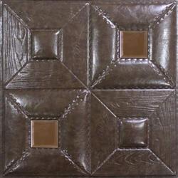 3D BROWN LEATHER WALL PANEL - XK-56 