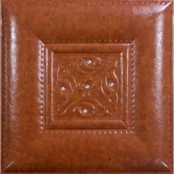 3D BROWN LEATHER WALL PANEL - XK-61