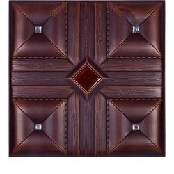 3D BROWN LEATHER WALL PANEL - XK-33 