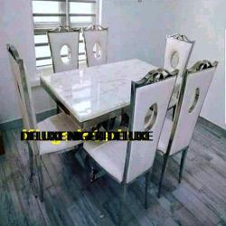 Classic Marble Dinning With 6 Chairs (III) 