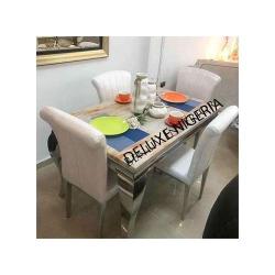 TOP Marble Dining Table + 4 Sitting Chairs  