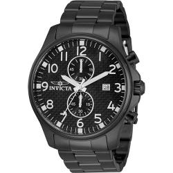 INVICTA 0383 MEN’S SPECIALTY BLACK STAINLESS STEEL BRACELET WATCH - Deluxe.com.ng