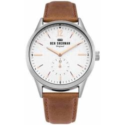 BEN SHERMAN WB015T MEN'S ANALOGUE CLASSIC QUARTZ WATCH WITH TAN LEATHER WATCH