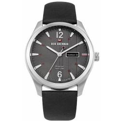 BEN SHERMAN WBS105B MEN'S THE SUGARMAN HERITAGE BLACK LEATHER WATCH