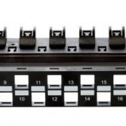 DLINK Cat6A Unloaded Patch Panel SKU NPP-6A1BLK241 - deluxe.com.ng