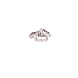 Flat Stone Couple Ring 2