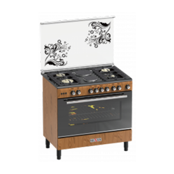 GC-NX-8000S (4+2) NEXUS STANDING GAS COOKER WOOD - deluxe.com.ng