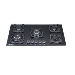 Polystar 5 Burner Gas Hob 8mm Tempered Glass PV-JY9109B - deluxe.com.ng