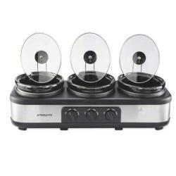 Ambiano Triple Pot Slow Cooker - 405W (N) - deluxe.com.ng