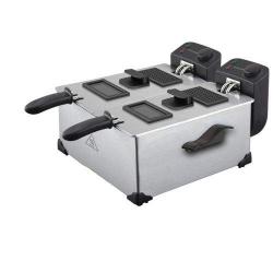 Kitchen Genie | Exquisite Double Deep Fat Fryer- deluxe.com.ng